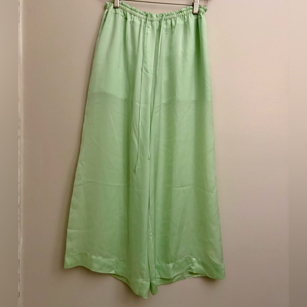 Vince Mint Green Drawstring Slouchy Pants, size Small/Medium